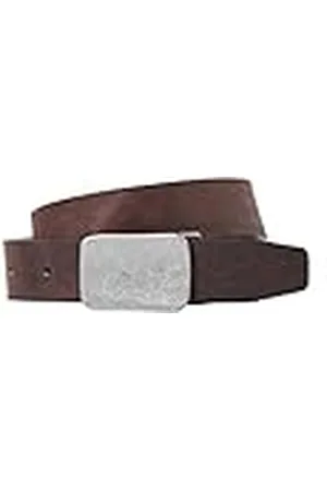 JACK & JONES Jacfort Leather Belt Cinturón, Color marrón, 105 cm Hombres