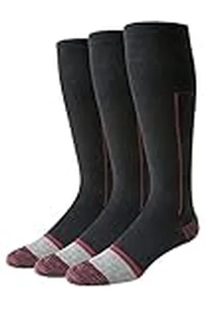 Amazon Calcetines de Compresión Graduada Hasta la Pantorrilla, de Algodón, Cómodos y de Ajuste Perfecto Hombre, 3 Pares, , 41-45