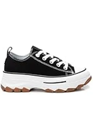 Refresh Zapatilla Mujer Negro - Calzado Cómodo y Versátil - Moda Casual - Modelo 17247707 (Talla 38)