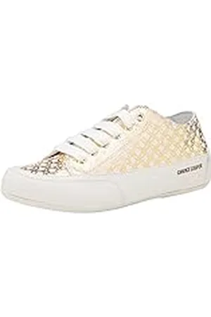Candice Cooper ROCK CHIC CRUST/PRINTS CHAINS WHITE-GOLD, Zapatillas de gimnasia Mujer, Blanco/Oro (White/Gold), 40 EU