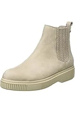Fred de la Bretoniere FRS1178 Chelsea-Bota para tobillo (piel nobuck) Mujer, gris claro, 42 EU