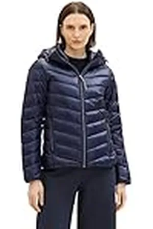 TOM TAILOR Chaqueta Acolchada Ligera de Mujer Con Capucha, , XL