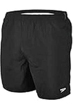Speedo Solid Leisure de 15" Pantalones Cortos, Niños, Negro, S