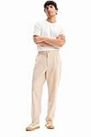 Desigual Pant_GILPBERTO Jeans, White, 40 de los Hombres