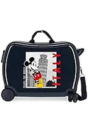 Disney Mickey y Minnie Travel the World Italy Maleta Infantil Azul 50x39x20 cms Rígida ABS Cierre de combinación lateral 34L 1