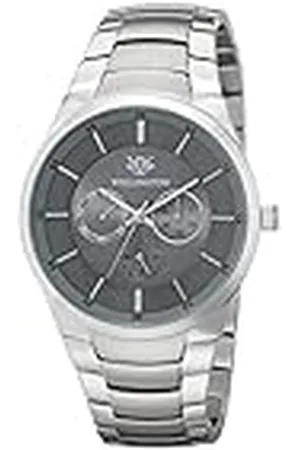 Daniel Wellington – Reloj de Hombre de Cuarzo con Esfera Analógica Gris y Plata Pulsera de Acero Inoxidable WN601 – 191