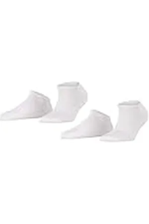 ESPRIT Uni Multipack W Sn algodón lisos 2 pares, Calcetines cortos Mujer, , 35-38