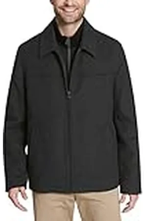 Dockers Logan-Chaqueta con Peto de Mezcla de Lana Abrigo, Babero carbón/Softshell, S para Hombre