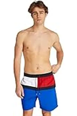 Tommy Hilfiger Bañador Hombre Long Drawstring con cintura ajustable, Azul (Ultra Blue), L