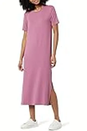 THE DROP Vestido para Mujer, Cora tipo Camiseta, Midi, , S