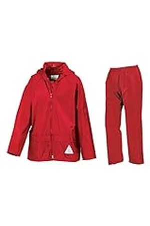 Result Traje con Chaqueta y pantalón Impermeable para niños Heavyweight RE95J, Infantil, Color , tamaño X-Large/Size 11/12