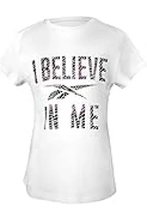 Reebok Camiseta Lit Believe, Niñas, White, 5/6 años