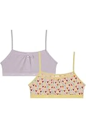 Dim Conjunto de Sujetador con Bolsillos de algodón para niña x2