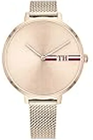 Tommy Hilfiger Reloj Analógico de Cuarzo para Mujer con Correa de Malla de Acero Inoxidable de - 1782158
