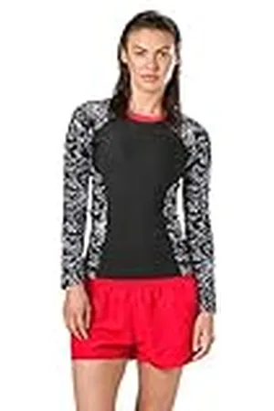 Speedo Boom Allover Rash Top AF Camiseta Neopreno, Adult Female, , S
