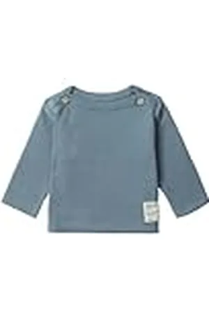 Noppies Camiseta Benson de Manga Larga para niños, Blue Mirage-N184, 6 Mes para Bebés
