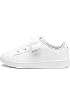 PUMA Vikky V2 Ribbon SL AC PS, Zapatillas Niñas, Blanco White Silver-Gray Violet 01, 28 EU