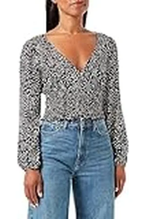 Hurley Animal L/S Top con Smocked WB Camisa, , S para Mujer