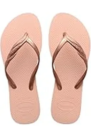 Havaianas Fantasia, Chanclas Cómodas, Duraderas y Elegantes, Tiras Metalizadas con Cruce en el Lateral, Mujer