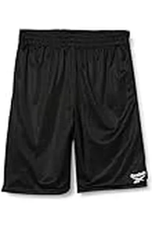 Reebok Pantalon Corto Big Poly Dbl Mesh, Niñas, Black, M