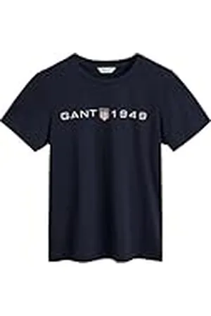 GANT Reg Printed Graphic T-Shirt Camiseta, , L Mujeres