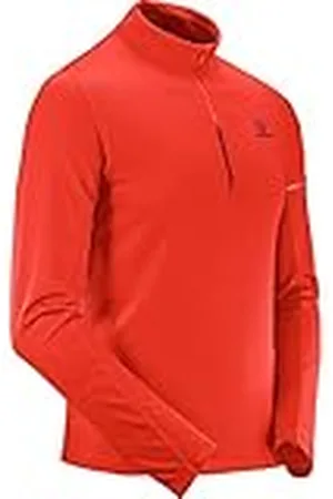 Salomon Sudadera, agile hz mid, mezcla de sintéticos, rojo , hombre, talla: M