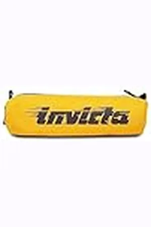 Invicta Portalápices, Loop Pencil Bag, Amarillo, Maxi Logo, Portápices Escuela, , DIMENSIONI: 20,5x4,5x4,5 cm, Escuela