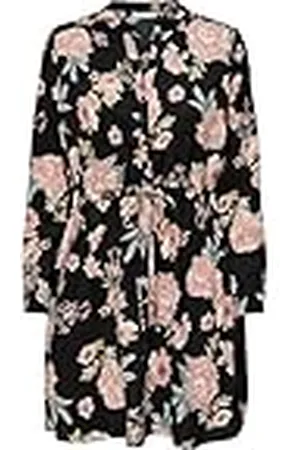 ONLY Mujer Onlcory L/S V-neck Tunic Wvn Noos Vestido, ,S