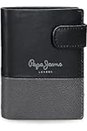 Pepe Jeans Dual Cartera Vertical con Cierre de Clic 8,5x10,5x1 cms Piel