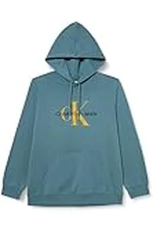 Calvin Klein Jeans Seasonal Monologo Regular Hoodie J30j320805 Sudadera con Capucha, , S Hombre