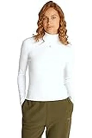 Tommy Hilfiger Camiseta de Manga Larga Mujer Essential con Cuello Vuelto, , L