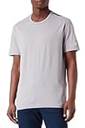 Champion Legacy All Day Active Small Logo S/S Camiseta, Gris Piedra, S Hombres
