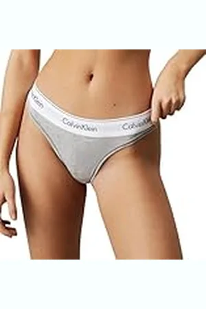 Calvin Klein Thong 0000f3786e Tangas, Gris (Grey Heather), XS Mujer