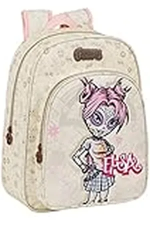 Safta Mochila Escolar Infantil Animada de Catrinas Kelly, Elsa y Mariko, 260x110x340mm