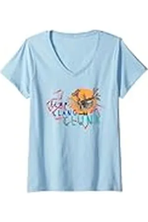 Clangers Mujer Flap Clang Clunk The Iron Chicken Retro Camiseta Cuello V