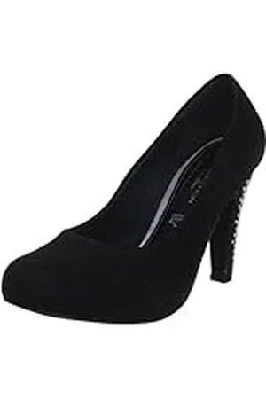 QS by s.Oliver Selection - Zapatos de tacón de Cuero Mujer, Color Negro, Talla 39