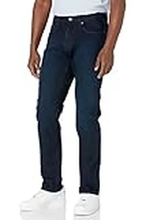 Amazon Pantalón Vaquero Elástico de Ajuste Deportivo Hombre, , 35W / 32L