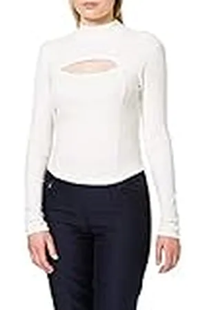 NA-KD Cut out Chest Detail Top Camisa, Marfil, S para Mujer