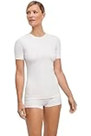 Falke Warm Round Neck W S/s TS Hilo Funcional Secado rápido 1 Pieza, Capa de Base Superior Mujer, , XS