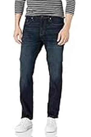 Amazon Pantalón Vaquero Elástico de Ajuste Deportivo Hombre, , 32W / 32L