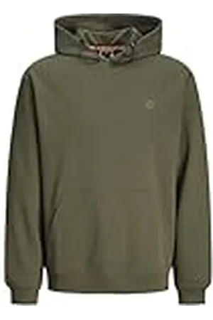 JACK & JONES Jcooutdoor Sweat Hood Sn Sudadera con Capucha, Forest Night, S para Hombre