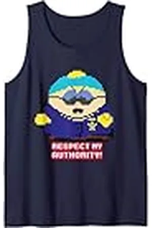 South Park Eric Cartman Respeta Mi Autoridad! Policía Pixelada Camiseta sin Mangas