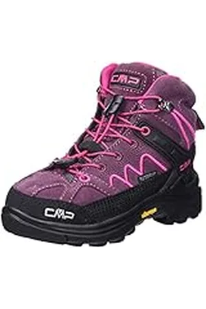CMP Moon Mid WP-Zapatillas de Senderismo, Paseo, Prugna Fucsia, 28 EU