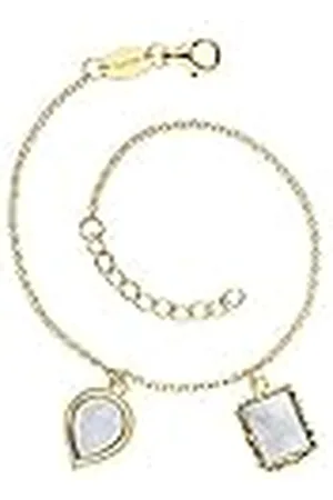 Engelsrufer Pulsera para mujer de plata 925 con piedra lunar 32020110, Eine Grösse, Plata, Circonita cúbica