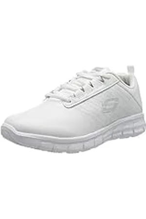 Skechers Sure Track Erath, Zapatillas Mujer, White, 35 EU