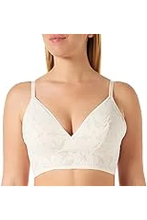 Sloggi Zero Lace 2.0 Longline Bra, Sujetador sin Aros, Mujer, Marrón (Fresh Powder), L