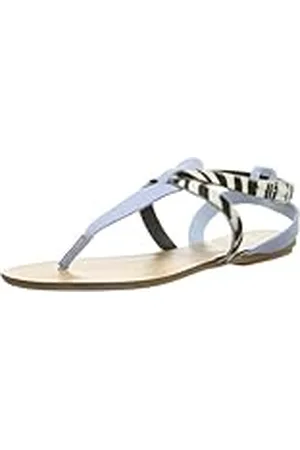 Pieces® Cathie Suede Sandal Faded Blue 17055300 - Sandalias de Cuero para Mujer, Color Azul, Talla 38
