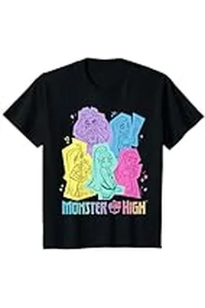 Monster High Niños - Grupo de personajes pastel Camiseta