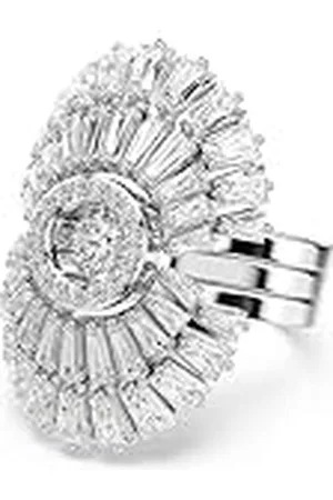 Swarovski Anillo Idyllia, Conjunto (3), Tallas mixtas, Caracola, , Baño de rodio, 52
