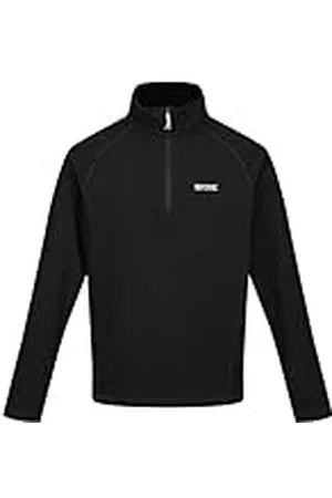 Regatta Montes Mini Stripe Sudadera Ligera de Felpa con Media Cremallera, Hombre, Gris , S